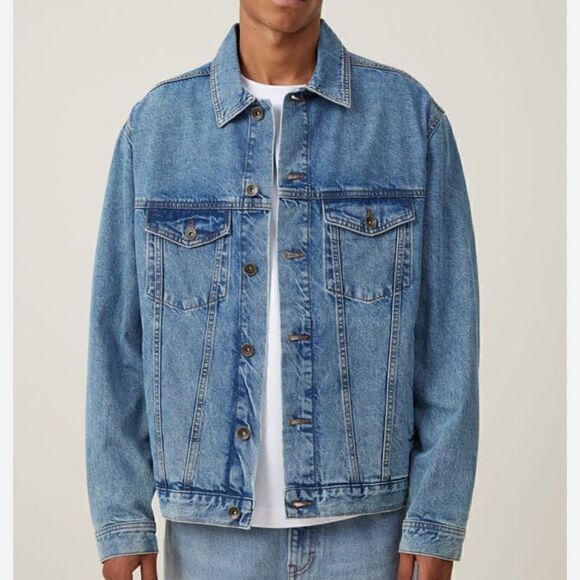 Cotton On Denim Seattle Tucker Jean Jacket S Cotton Vintage Inspired Lightweight - Picture 13 of 13